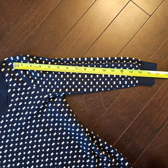 J.CREW Charley Sweater Double Knot Dash Dot 3/4 Sleeve XXS - Picture 7 of 8